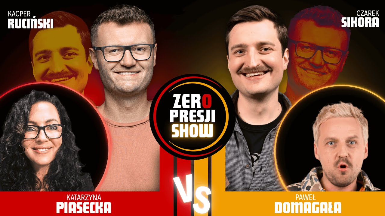 ZERO PRESJI SHOW #7 – Ruciński, Sikora, Piasecka, Domag… — Transcript