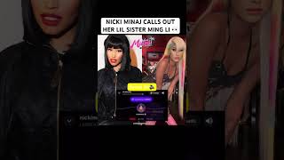 #NickiMinaj seemingly calls out her sister #MingLi for her recent interview on We In Miami #Podcast Wealth