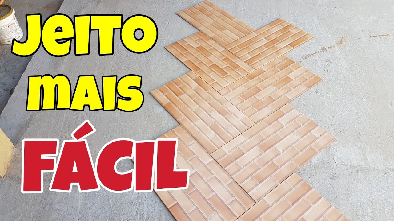 JEITO FÁCIL DE COMEÇAR ASSENTAR REVESTIMENTO FORMANDO ESCAMAS DE PEIXE