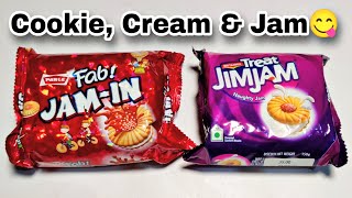 Parle Fab JAM-IN 150g Vs Britannia Treat JimJam 150g Biscuits | Ingredients/Recipe, Taste, Price??