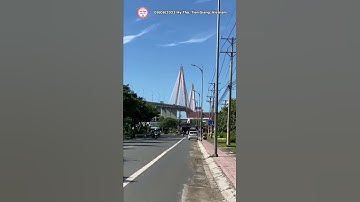 CẦU RẠCH MIỄU | NỐI LIỀN 2 TỈNH TIỀN GIANG VÀ BẾN TRE | VIETNAM | Rach Mieu Bridge | #shorts