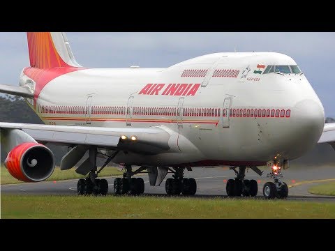 AIR INDIA ONE Boeing 747 Landing at Melbourne Airport with Ram Nath Kovind ONBOARD!