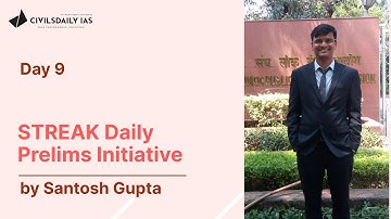 Streak Daily initiative- Prelims Questions by Santosh Gupta.