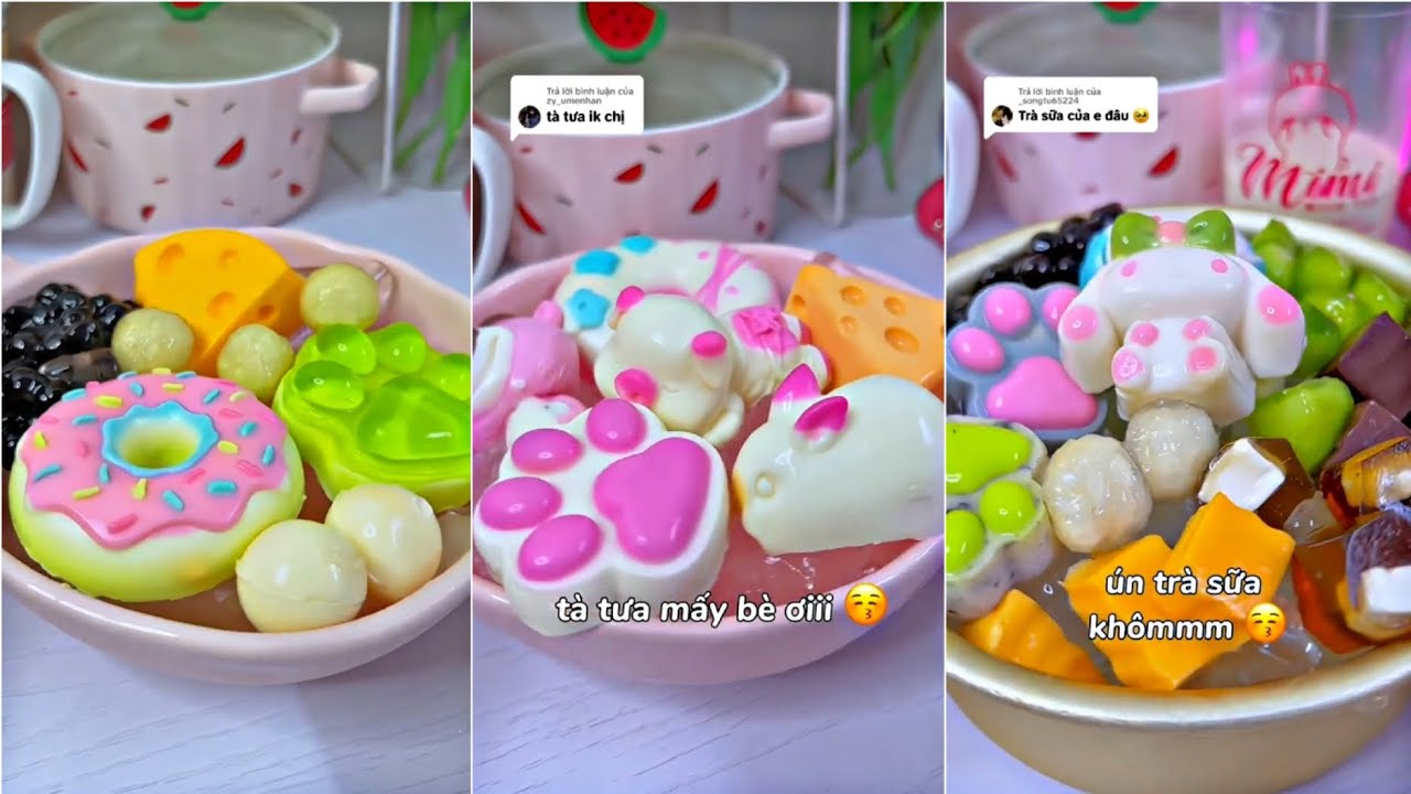 Tik Tok || Tổng Hợp Những Video Mukbang Trà Sữa Cùng Thanh Nè ✨