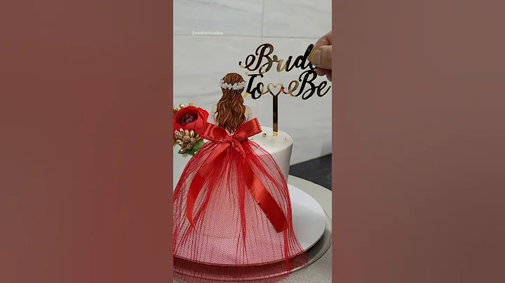 Pretty bride to be cake 👰 @ReshamCakes #bridetobecake #shorts #youtubeshorts