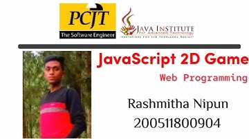 JavaScript 2D Game Video Submission | Java institute