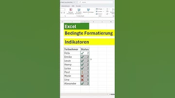 Excel Haken ✅ mit bedingter Formatierung einfügen als Indikatoren Kreuz Ausrufezeichen und Haken