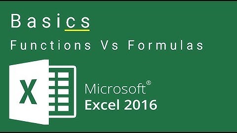 Excel Difference Between Formulas and Functions