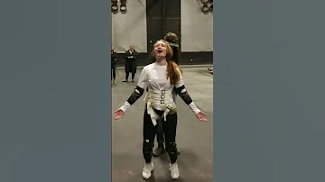 Sadie Sink on the set of Stranger Things season 4 #shorts