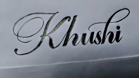 How to write ✍️ in Khushi name design||#shivamwriter1m