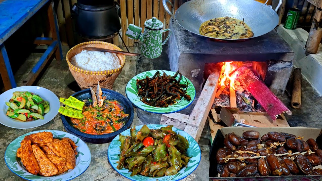 MAKAN MENU SEU'ADANYA JUGA UDAH NUKMAT BANGET‼️TUMIS KECIPIR,ASIN JAPUH,SAMBEL,TEMPE GORENG BELUT