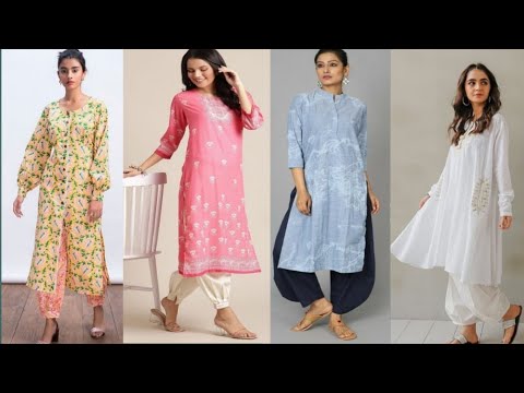 Beautiful Long Kurti set with detailing  Afghani clothes Fab clothing  Indian designer wear