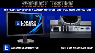 18.5" LED 720P Security Camera Monitor - BNC, VGA, HDMI Connectors
