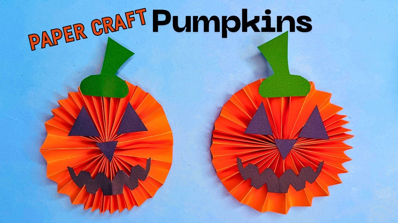 Paper Craft Pumpkins | Halloween Crafts - YouTube