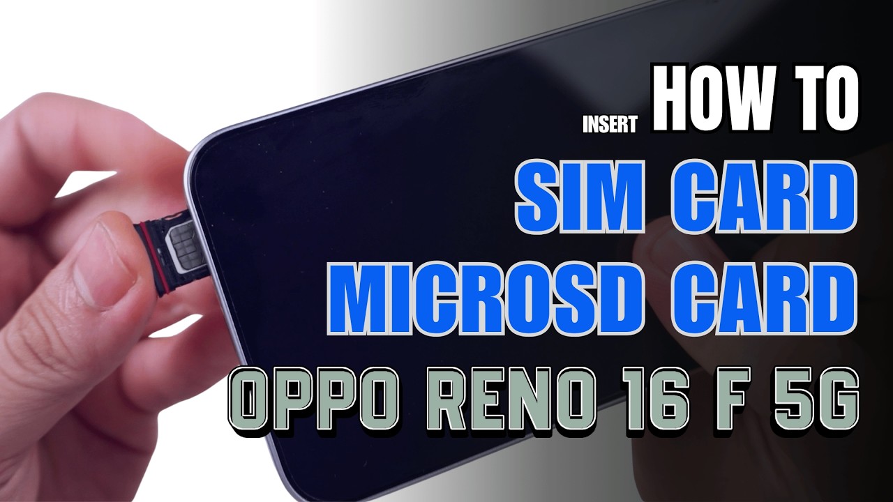 How to Install a SIM Card to Oppo Reno 16F 5G - YouTube