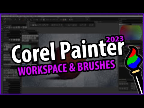 Corel Painter 2023 Custom Brushes & Workspace Tour