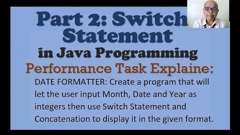 PART 2: SWITCH STATEMENTS in Java Programming PERFORMANCE TASK EXPLAINED (Tagalog)