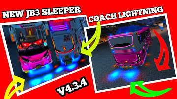 JB3 SLEEPER COACH LIGHTNING MOD V4.3.4 FOR BUS SIMULATOR INDONESIA #bussid @gnrnonstop