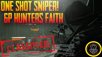 One Shot Sniper! Hunters Faith PVE Build gameplay (The Division 1.8)