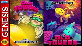 Old Towers - Puzzle Game (Homebrew) Sega Genesis / Mega Drive screenshot 2