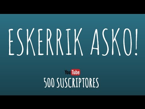 Aprender euskera: eskerrik asko y una propuesta