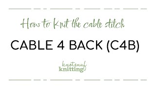 Cable 4 Back (C4B)