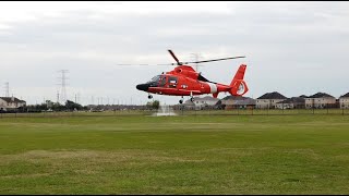 U.S. Coast Guard Helicopter Visits Mark Twain Elementary