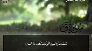 حالات واتس تلاوة خاشعة من سورة ق بصوت القارئ  اسلام صبحي #حالات_واتس #قرآن #القارئ_اسلام_صبحي
