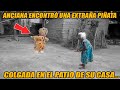 Anciana Encontró una Extraña Piñata Colgada en Su Patio, Cuando Vio lo que Contenía Entró en Llanto