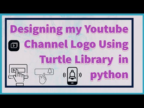 Designing Of My Youtube channel Logo Using Turtle Library in Python 👉👉Pydroid 3👈👈 #python#logodesign
