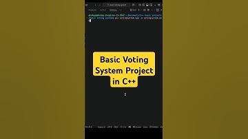 🗳️ C++ Basic Voting System Project | Simple Mini Project for Beginners 🔥 | C++ Console Project
