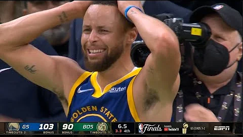 EMOTIONAL FINISH! Final Minute of Warriors vs Celtics CHAMPIONSHIP GAME!