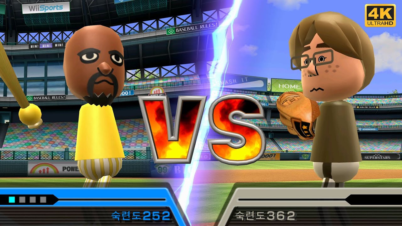 Wii 스포츠 야구 플레이어 Matt 더블헤더 구독자 요청 준후서준 Wii Sports Baseball