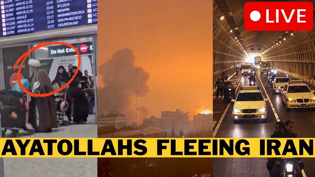 🚨 BREAKING: Ayatollahs Flee To Canada - IRGC Move Into Tunnels In Iran