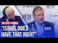 Keir Starmer denies saying Israel &#39;has the right&#39; to withhold water and power from citizens in Gaza