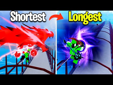 Shortest To Longest Fruit Attacks In Blox Fruits Update 30!