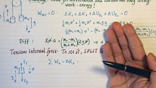 UP1 (7C) Atwood’s machine using energy methods