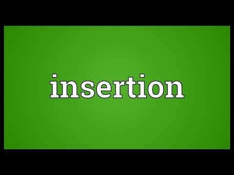 Insertion Meaning