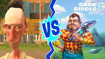 Dark Riddle Mod APK vs Angry Neighbor Mod APK ( BLACKBEARD vs Angry Neighbor )