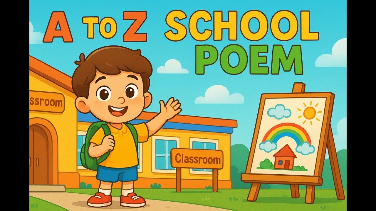 School Alphabet | ABC Song | Learn ABC Alphabet for Children ...