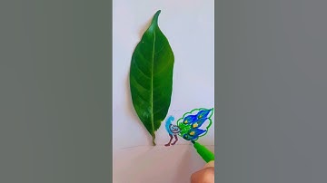 Easy leafart #satisfying #leafart #art #drawing #shorts