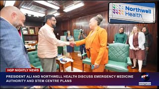 PRESIDENT ALI AND NORTHWELL HEALTH DISCUSS EMERGENCY MEDICINE AUTHORITY AND STEM CENTRE PLANS