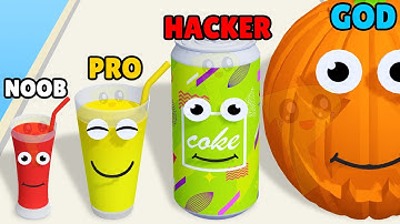 NOOB vs PRO vs HACKER vs GOD in Juice Run