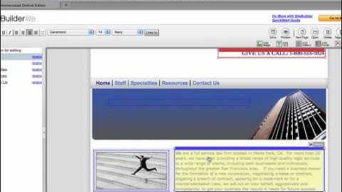 Product Walkthrough of Homestead/intuit Sitebuilder