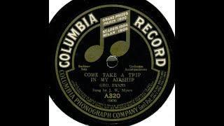 Come Take a Trip in My Airship--J.W.  Meyers, Baritone with Orch., 1904