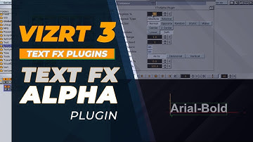 Vizrt 3 Text FX Alpha Plugin Tutorial