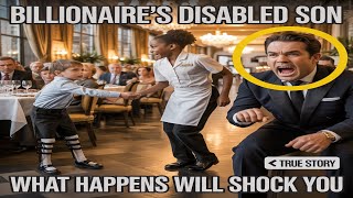BILLIONAIRE'S DISABLED SON INVITES WAITRESS TO DANCE   WHAT HAPPENS WILL SHOCK YOU