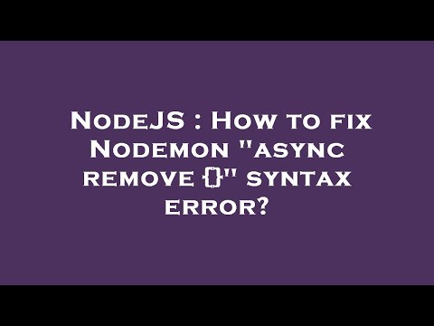 NodeJS : How