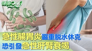 &quot;急性腸胃炎&quot;嚴重脫水休克 恐引發&quot;急性肝腎衰竭&quot; 健康2.0