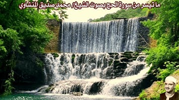 ما تيسر من سورة الحج (صدى) بصوت الشيخ/ محمد صديق المنشاوي